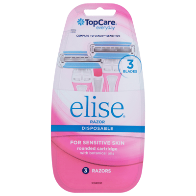TopCare Elise Simple Disposable Razors, 4 ct