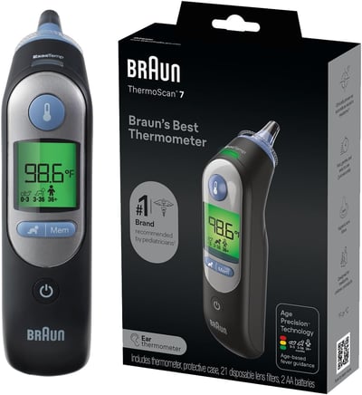 Braun ThermoScan 7 Digital Ear Thermometer, 1 Kit