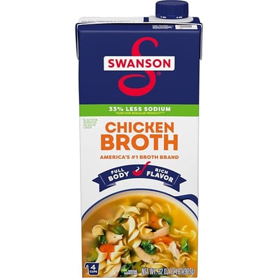 Swanson 33% Less Sodium Chicken Broth 32 oz