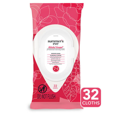 Summer’s Eve Blissful Escape Feminine Cleansing Wipes, 32 Count