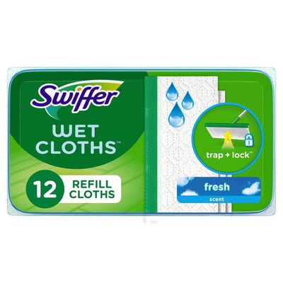 Swiffer Sweeper Wet Mopping Cloths Mop And Broom Floor Cleaner Refills Open Window Fresh Scent