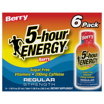 5-hour Energy Berry Energy Shot 1.93 Fl Oz (6 pack)