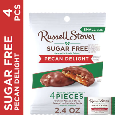 Russell Stover Sugar Free Pecan Delight Chocolate Candy 2.4 oz