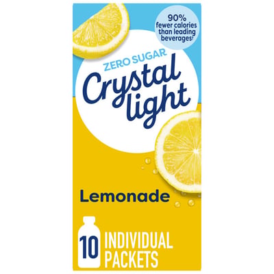 Crystal Light On The Go Drink Mix Lemonade 10 Count