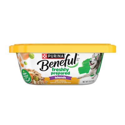 Beneful Blends Wet Dog Food, Chicken Carrots Peas & Wild Rice, 10 oz
