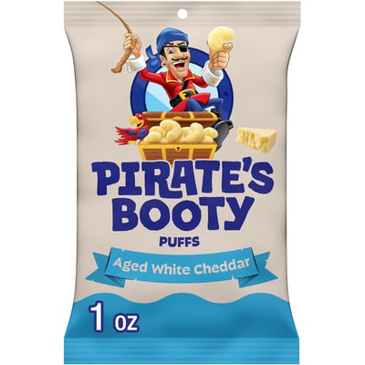 Pirate's Booty Aged White Cheddar Rice & Corn Puffs 1 oz