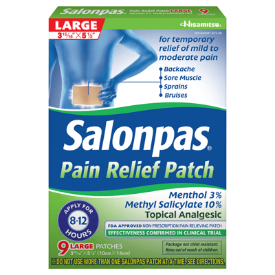 Salonpas Pain Relief Patch Large 9 Count