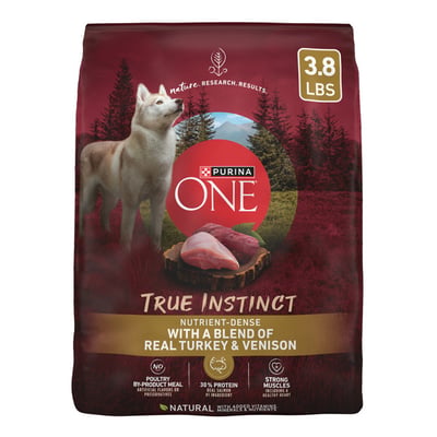 Purina One True Instinct Dry Dog Food, Turkey and Venison, 3.8 lb