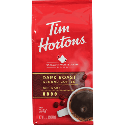 Tim Hortons Dark Roast Ground Coffee 12 oz