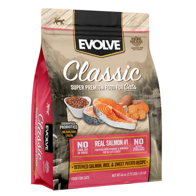 Evolve Classic Dry Cat Food, Salmon Rice & Sweet Potato, 2.75 lb