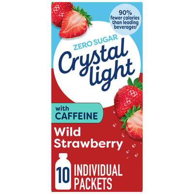 Crystal Light Energy Drink Mix Wild Strawberry 10 Count