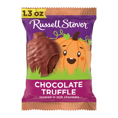 Russell Stover Halloween Chocolate Truffle Pumpkin 1.3 oz.