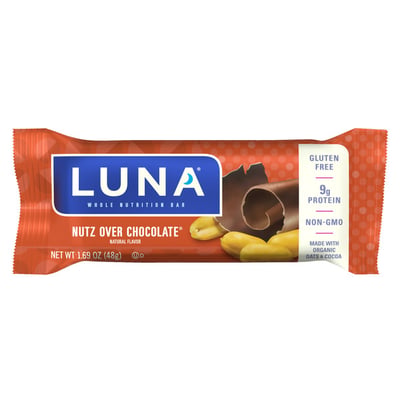 LUNA Nutz Over Chocolate Bar 1.69 Oz