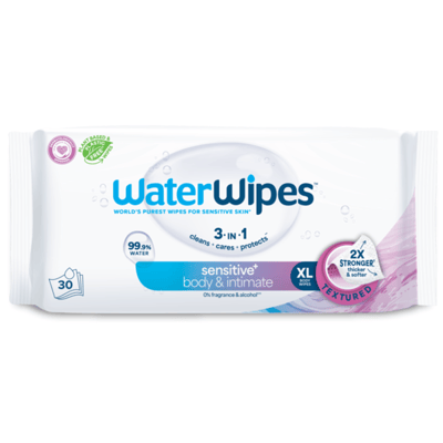 WaterWipes Adult Care Wipes, Sensitive 30 Count