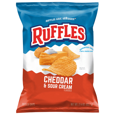 Ruffles Cheddar & Sour Cream Potato Chips 2.25 oz