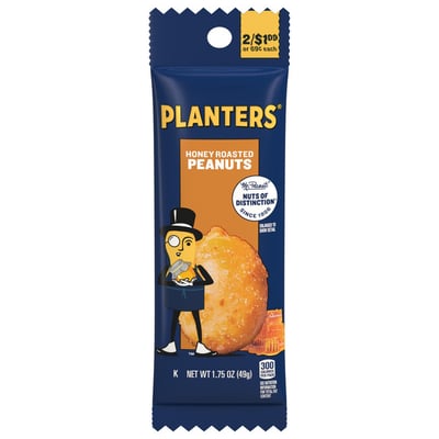 Planters Honey Roasted Peanuts Tube 1.75 oz