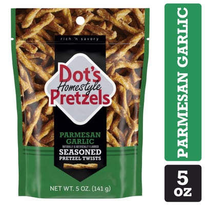 Dot's Homestyle Pretzels Parmesan Garlic Seasoned Pretzel Twists 5 oz
