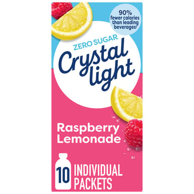 Crystal Light On The Go Drink Mix Raspberry Lemonade 10 Count