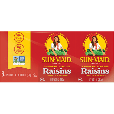 Sun-Maid California Sun-Dried Raisins Snack Boxes 6 Count