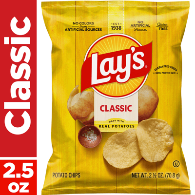 Lay's Classic Potato Chips 2.5 oz