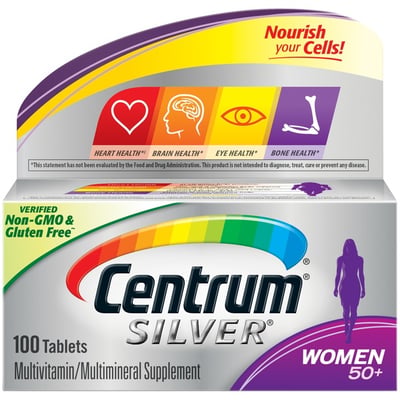 Centrum Silver Women 50+ Multivitamin Tablets 100 Count