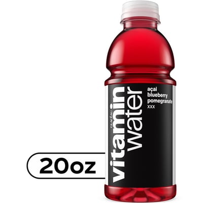 vitaminwater XXX Açai-Blueberry-Pomegranate Nutrient Enhanced Water Beverage, 20 fl oz Bottle