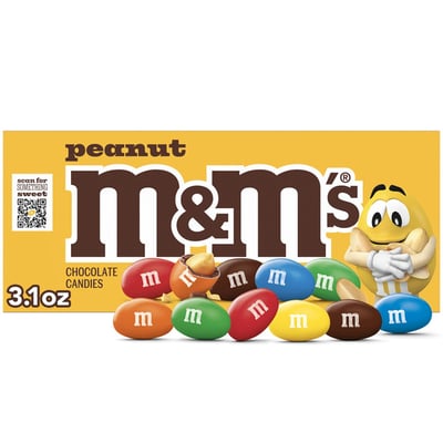 M&M's Peanut Theater Box Candy 3.1 oz