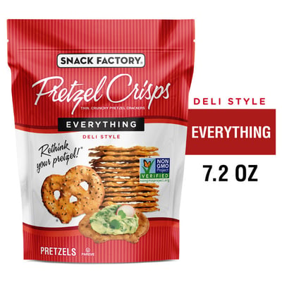 Snack Factory Pretzel Crisps Everything 7.2 oz
