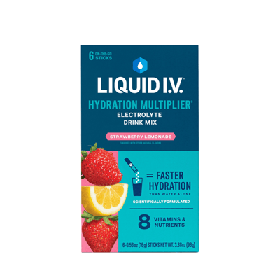 Liquid I.V. Hydration Multiplier Strawberry Lemonade Electrolyte Drink Mix 6 ct
