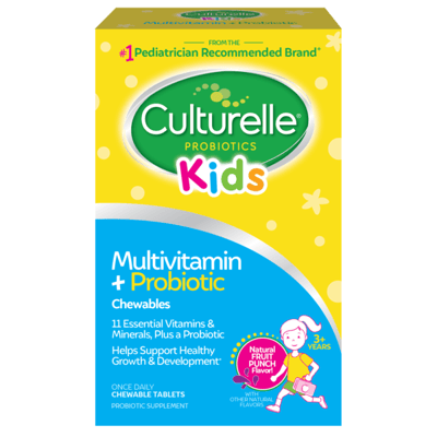 Culturelle Kids Complete Multivitamin + Probiotic Chewable Tablets 50 Count