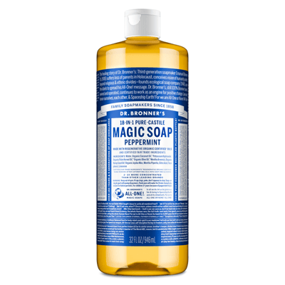 Dr. Bronner's Pure-Castile Liquid Soap Peppermint 32 fl oz