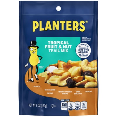 Planters Trail Mix Tropical Fruit & Nut 6 oz