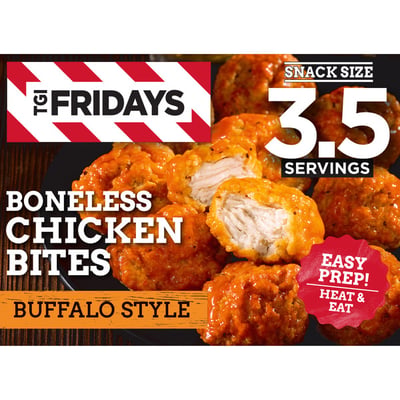 TGI Fridays Buffalo Style Boneless Chicken Bites Frozen Appetizer 10 oz