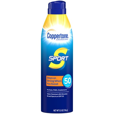Coppertone Sport Continuous Spray Sunscreen SPF 50 6 oz