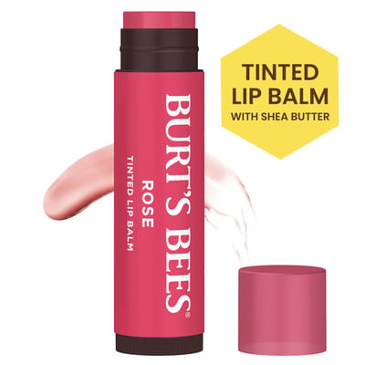 Burt's Bees 100% Natural Tinted Lip Balm , Rose