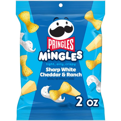 Pringles Mingles Sharp White Cheddar And Ranch 2 oz