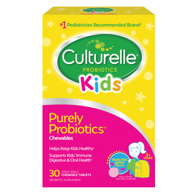 Culturelle Kids Daily Probiotic Chewable Tablets, Berry, 30 ct