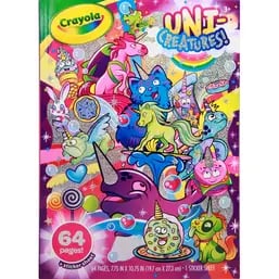 Crayola 96pg Uni-Creatures Coloring Book With Sticker Sheet