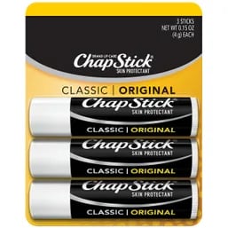 ChapStick Classic Original Lip Balm 3 Pack