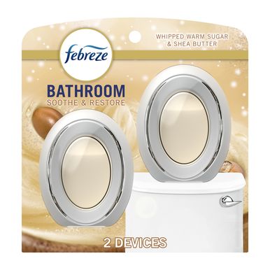 Febreze Bathroom Air Freshener, Odor-Fighting, Soothe & Restore Scent