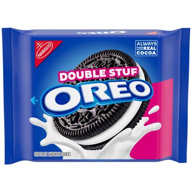 Oreo, Chocolate Sandwich Cookies, Double Stuff, 14.03oz