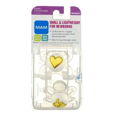 MAM Start Collection Newborn Pacifiers, 2-Pack