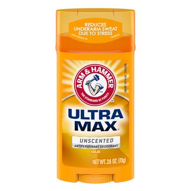 Church & Dwight USA Arm Hammer Ultramax Deodorant Antiperspirant Wide Unscented Antiperspirant 2.8 Oz