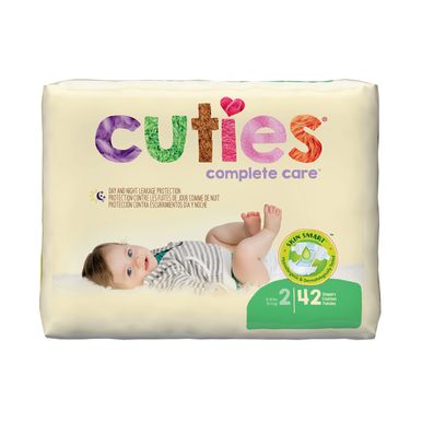 Cuties Baby Diapers, Size 2 (12–18 lb), 42 ct