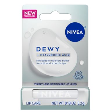 Nivea Hyaluronic Acid Dewy Lip Balm 0.18 Oz Hydrating Care