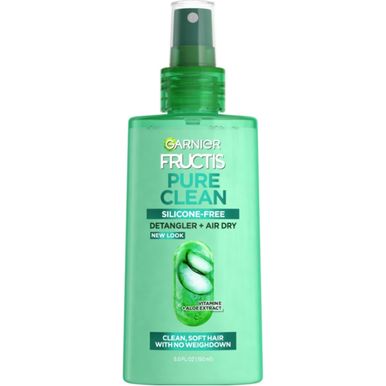 Garnier Fructis Pure Clean Detangler + Air Dry, Aloe Vera, 5 Fl Oz