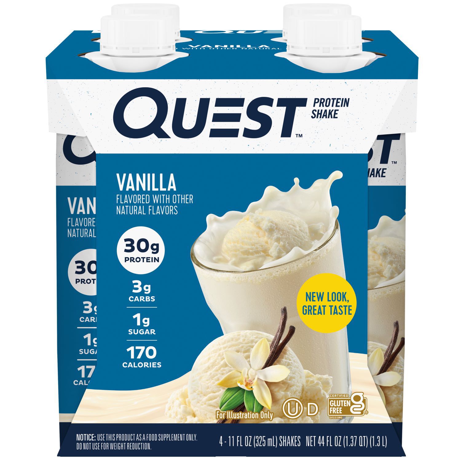 Quest Nutrition Protein Shake, 4 CT, Vanilla
