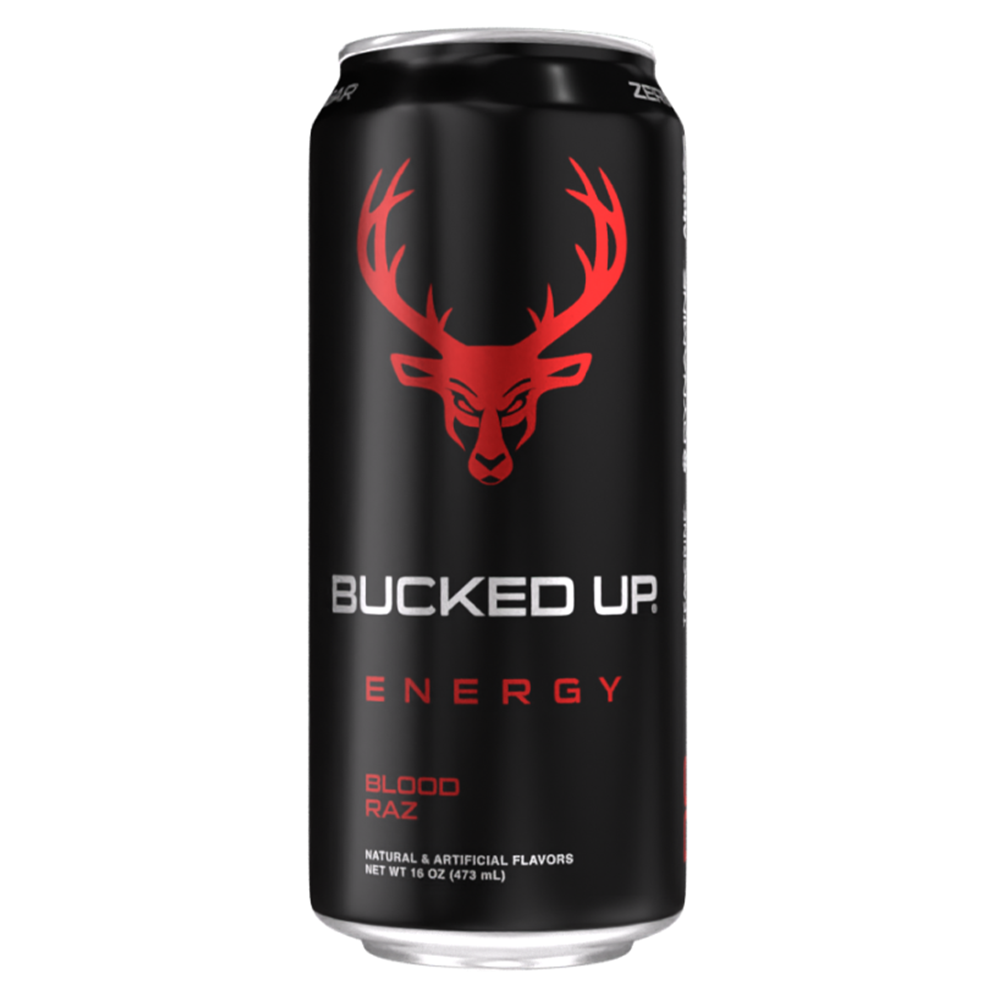 Bucked Up Energy Drink Blood Raz Flavor 16 Ounce Can