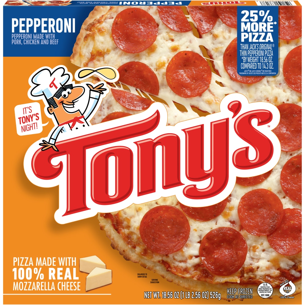 Tony's Pepperoni Pizzeria Style Crust Frozen Pizza