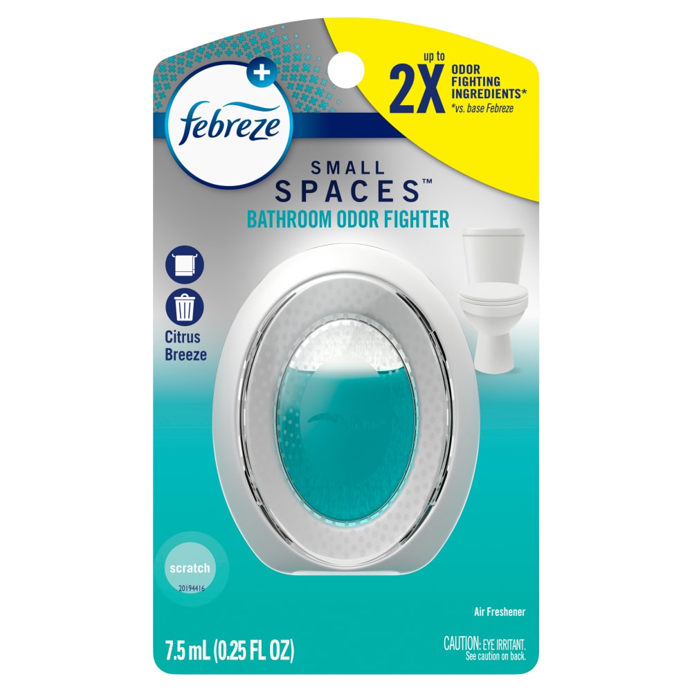Febreze Small Spaces Air Freshener Bathroom Odor Fighter Citrus Breeze